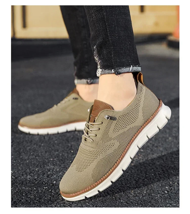 Urban – Herren Sneaker Bequeme aus Strick in Khaki – Limitierte Auflage
