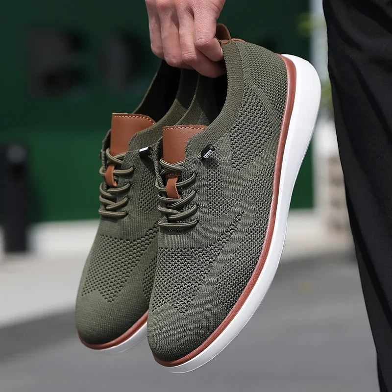 Urban Classic – Herren Sneaker Bequeme aus Strick in Grün