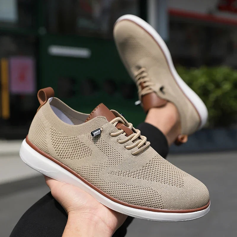 Urban Classic – Herren Sneaker Bequeme aus Strick in Beige