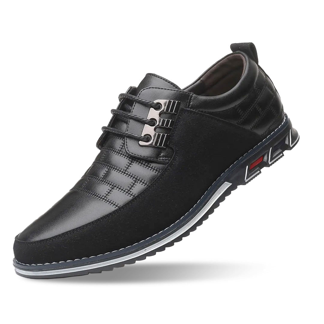 Oxford – Herren Oxford-Schuhe Ultrabequeme Allwetter-Schuhe aus Premium-Veganleder – Schwarz