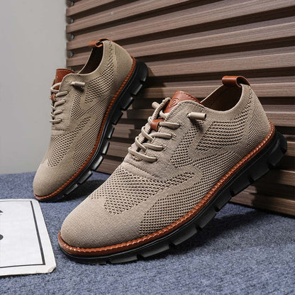 Urban Blackout – Herren Sneaker Ultrabequeme Allwetter-Schuhe aus Premium-Strick – Braun