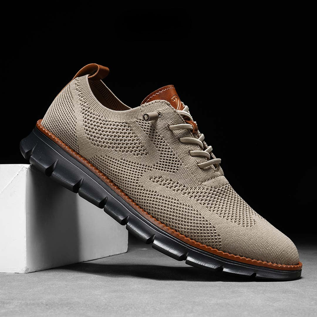 Urban Blackout – Herren Sneaker Ultrabequeme Allwetter-Schuhe aus Premium-Strick – Braun