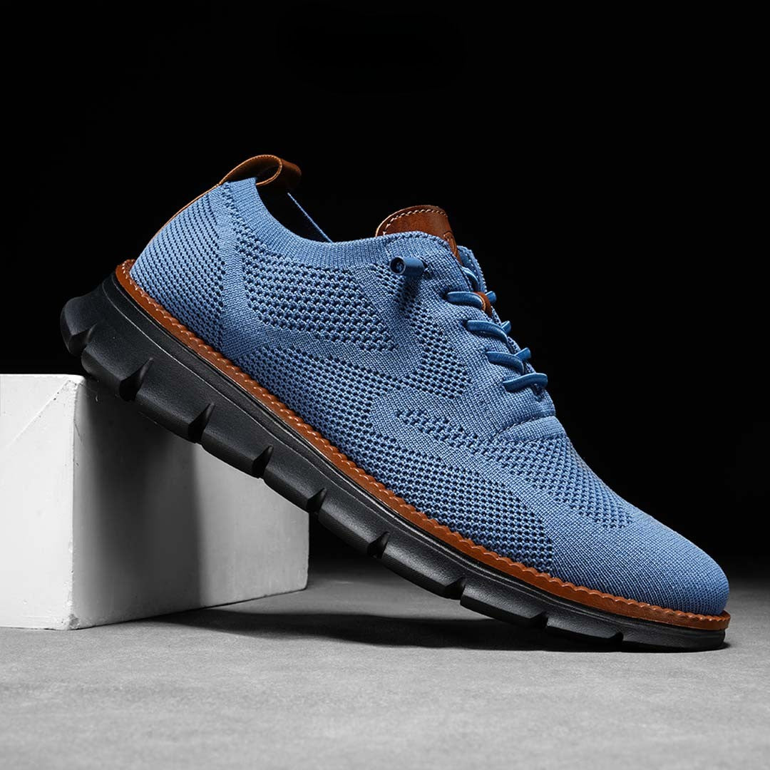 Urban Blackout – Herren Sneaker Ultrabequeme Allwetter-Schuhe aus Premium-Strick – Lapisblau