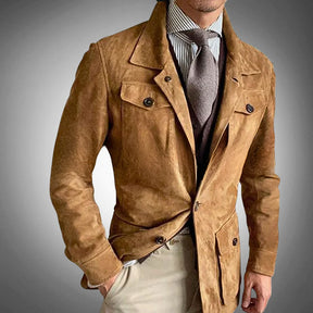 Herren-Wildlederjacke