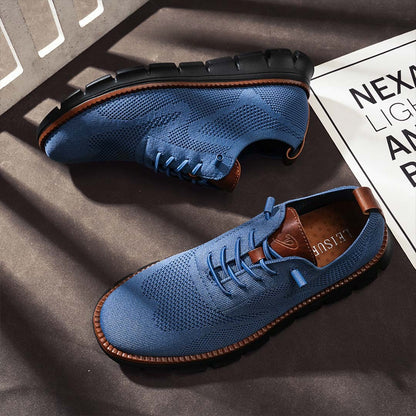 Urban Blackout – Herren Sneaker Ultrabequeme Allwetter-Schuhe aus Premium-Strick – Lapisblau