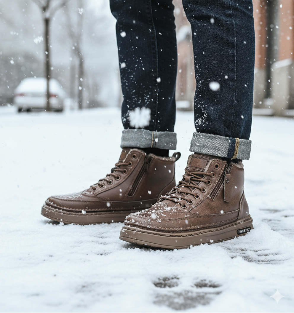 NordicBoot – Herren Winterstiefel waterproof & warm - Braun