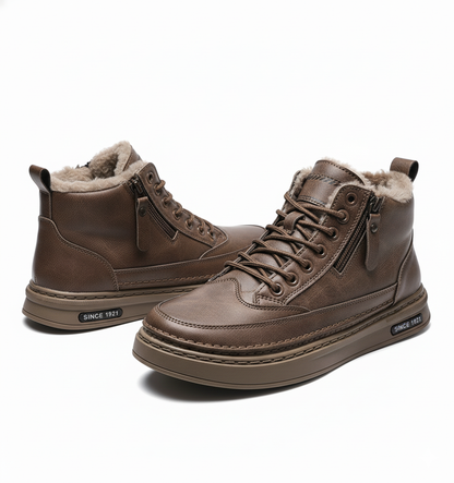 NordicBoot – Herren Winterstiefel waterproof & warm - Braun