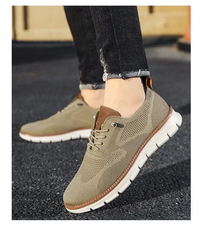 Urban – Herren Sneaker Bequeme aus Strick in Khaki – Limitierte Auflage