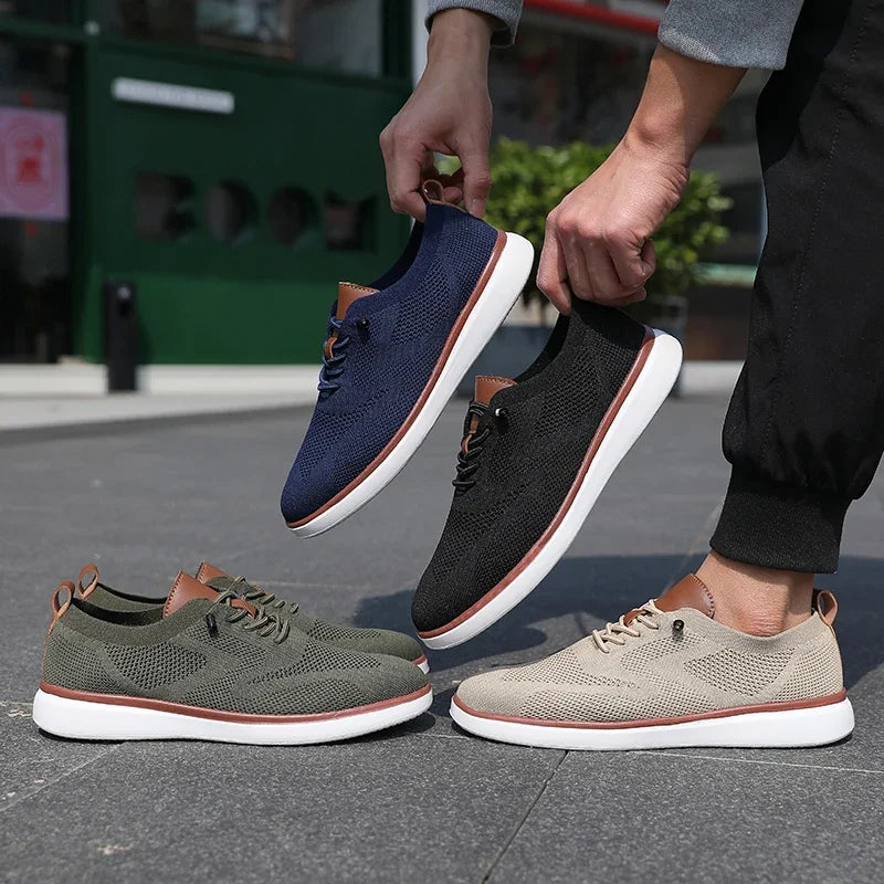 Urban Classic – Herren Sneaker Bequeme aus Strick in Beige