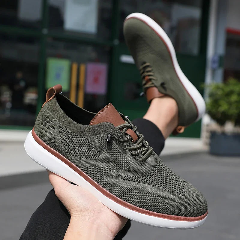 Urban Classic – Herren Sneaker Bequeme aus Strick in Grün